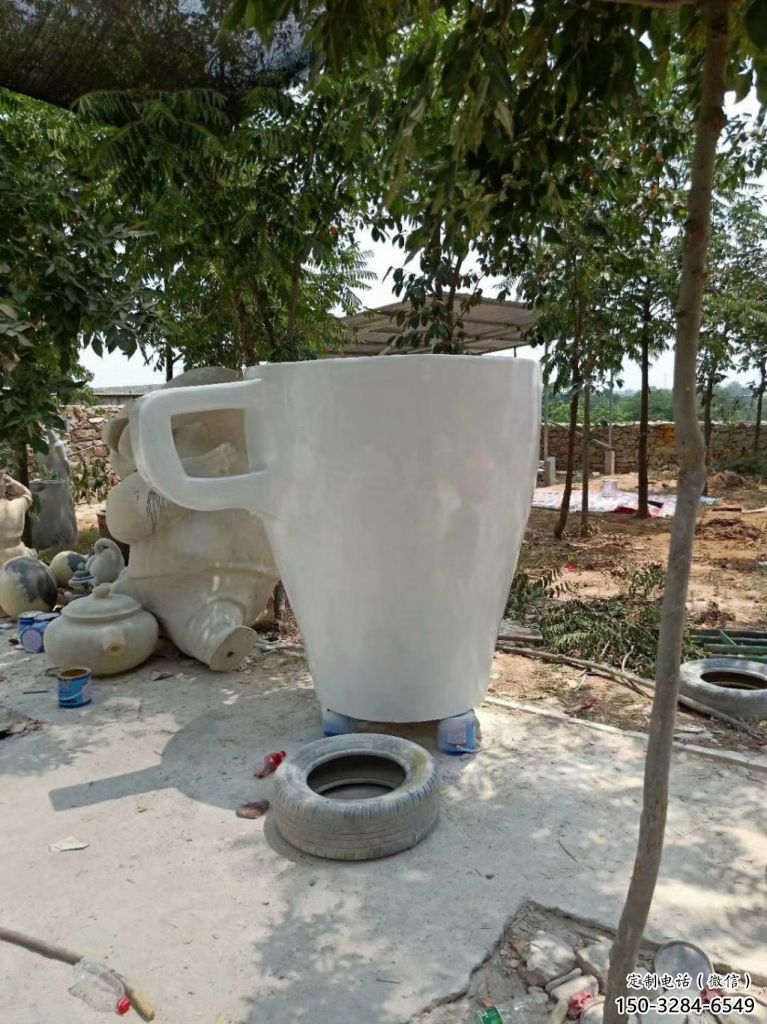 商業(yè)街杯子雕塑 售樓處學校雕塑 茶道擺件 商業(yè)街杯子雕塑 售樓處學校雕塑 茶道擺件