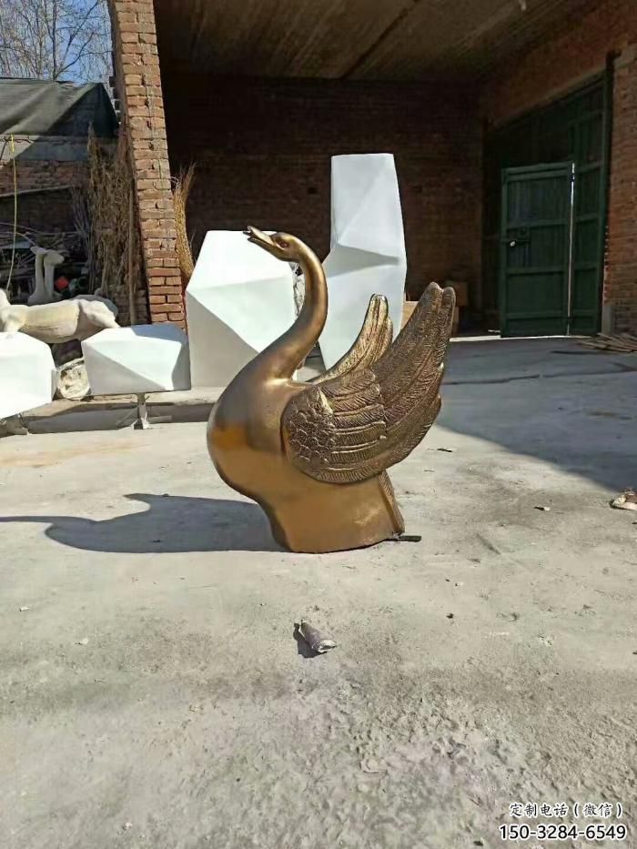 水景天鵝銅雕塑 風景區幾何雕塑 廣場小品 水景天鵝銅雕塑 風景區幾何雕塑 廣場小品