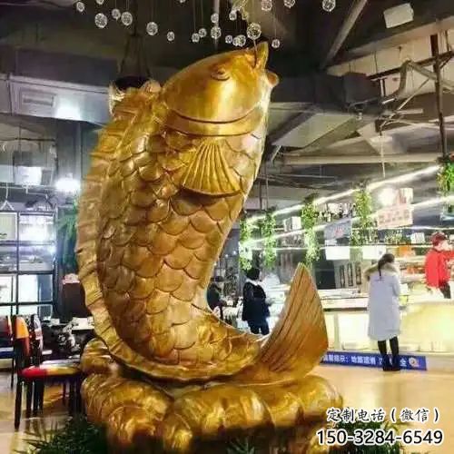 風景區鯉魚銅雕塑廠家 售樓處廣場雕塑 仿古擺件