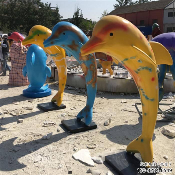 店門口不銹鋼海豚雕塑廠家 創(chuàng)意海洋雕塑 仿真擺件