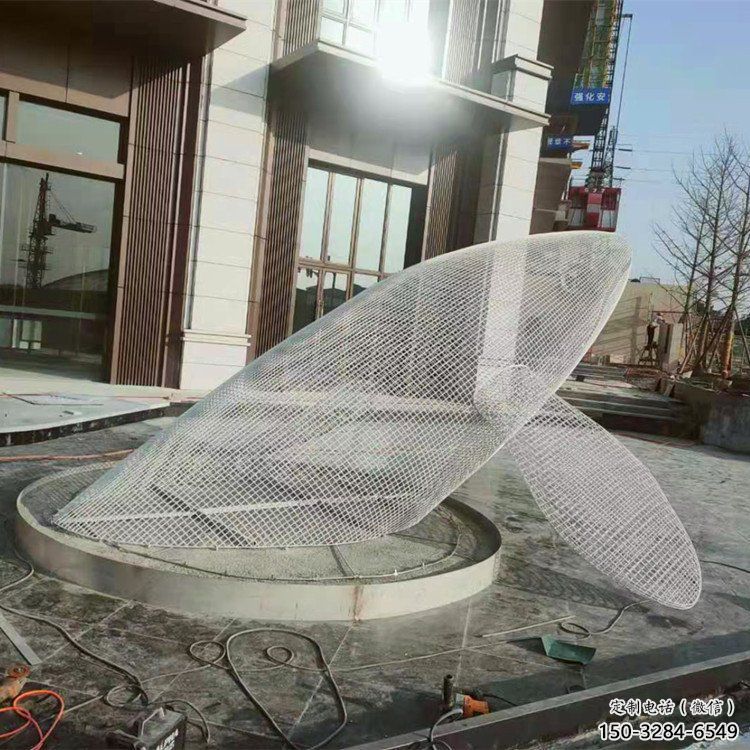 大型鯨魚雕塑，鏤空燈光原理，戶外公園廣場擺件 (5)