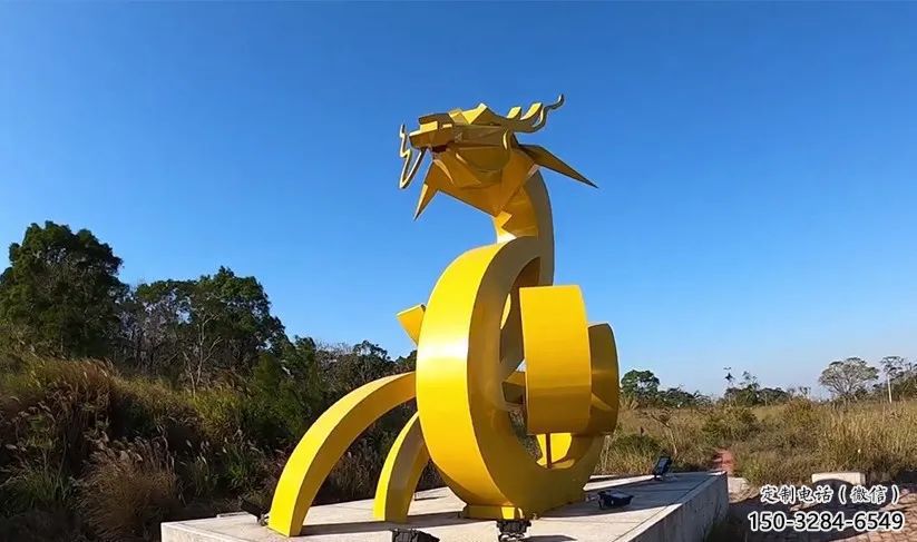 龍形銅雕塑，鑄銅工藝，大型動物雕塑制造商 (1)