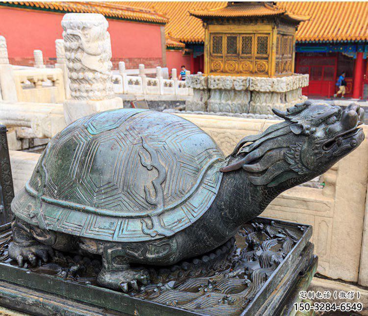 銅烏龜?shù)袼苌a(chǎn)制作，神獸動(dòng)物，仿古公園廣場(chǎng)擺件