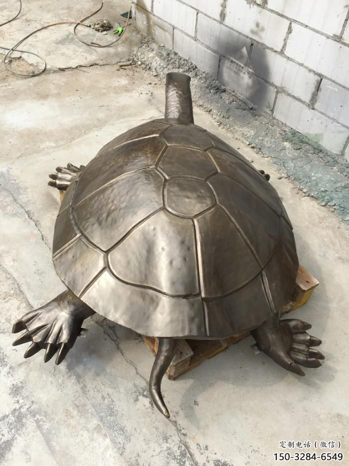 古銅色烏龜?shù)袼?大型城市雕塑 商業(yè)街擺件