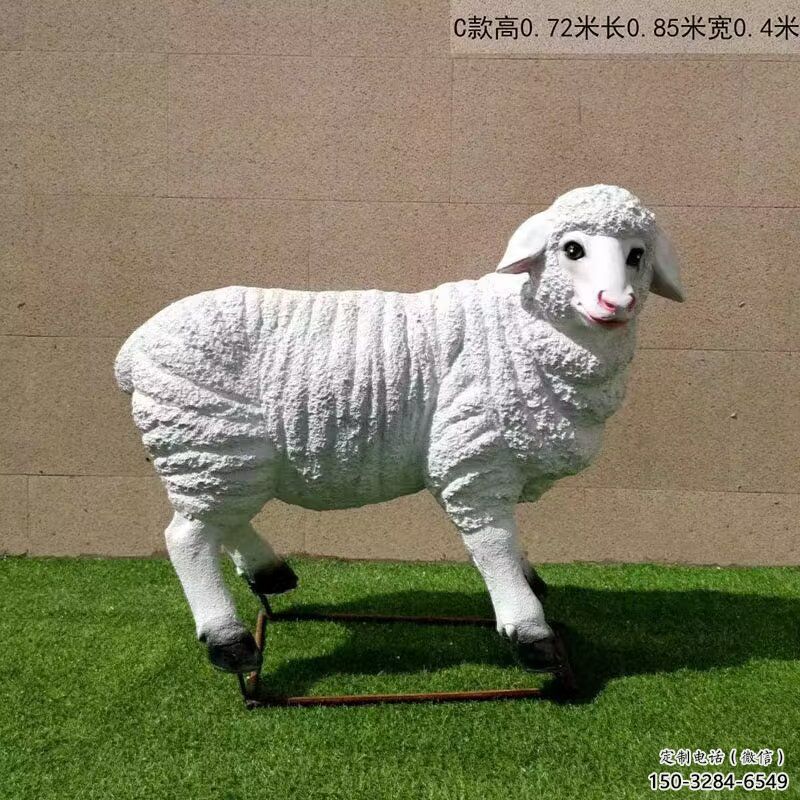 彩繪玻璃鋼綿羊雕塑廠家,動物景觀,廣場仿真小品 彩繪玻璃鋼綿羊雕塑廠家,動物景觀,廣場仿真小品