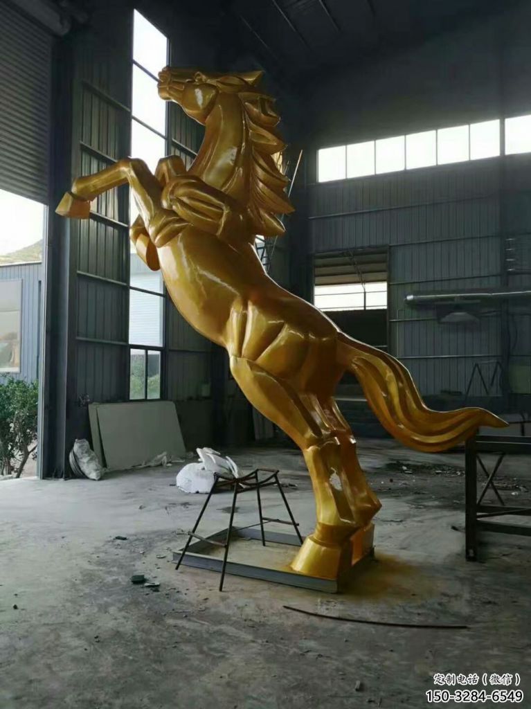 烤漆奔馬雕塑,城市街頭擺件,不銹鋼動(dòng)物小品 烤漆奔馬雕塑,城市街頭擺件,不銹鋼動(dòng)物小品