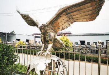 老鷹造型雕塑廠，不銹鋼動物，室外飛鳥雕塑