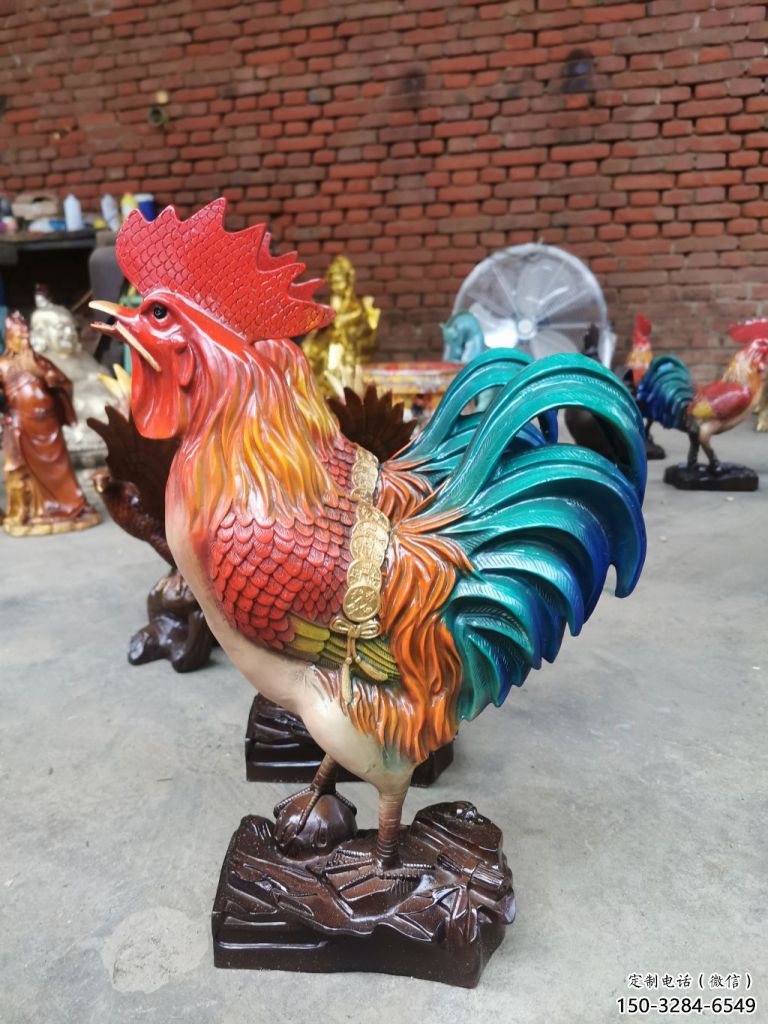 校園小雞雕塑,仿真主題,鍍金工藝 校園小雞雕塑,仿真主題,鍍金工藝