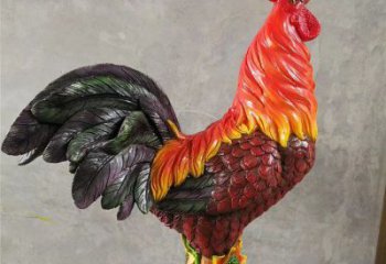小區小雞雕塑，抽象系列，網格工藝