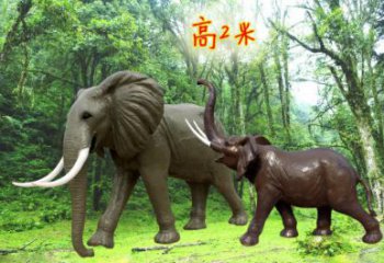 步行街小象雕塑，景觀主題，古銅工藝