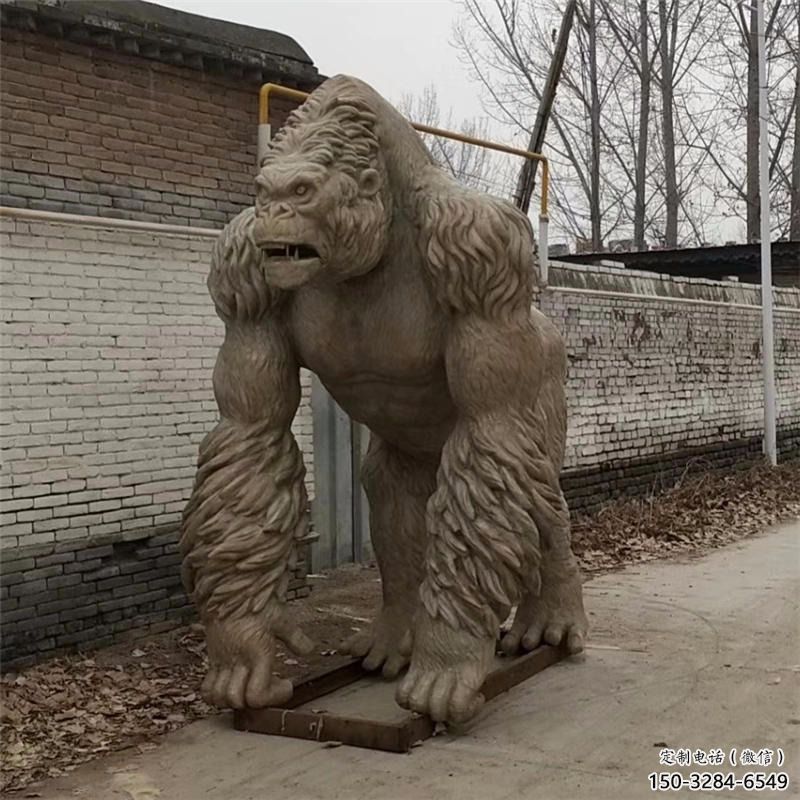 幼兒園猩猩雕塑，動(dòng)物主題，仿古工藝