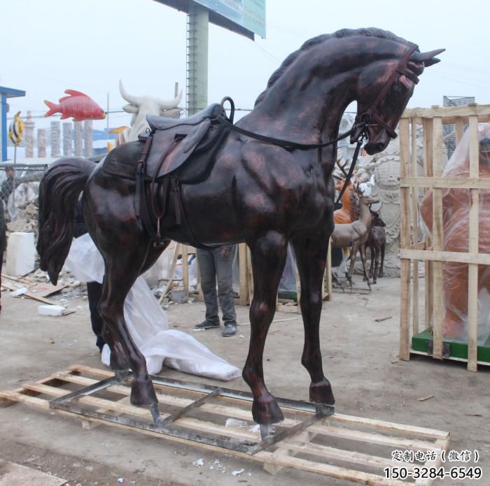 步行街小馬雕塑,景觀主題,古銅工藝 步行街小馬雕塑,景觀主題,古銅工藝