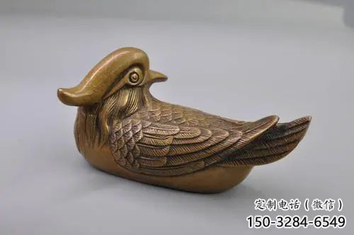 仿真鴛鴦雕塑 店門(mén)口園林雕塑 動(dòng)物小品
