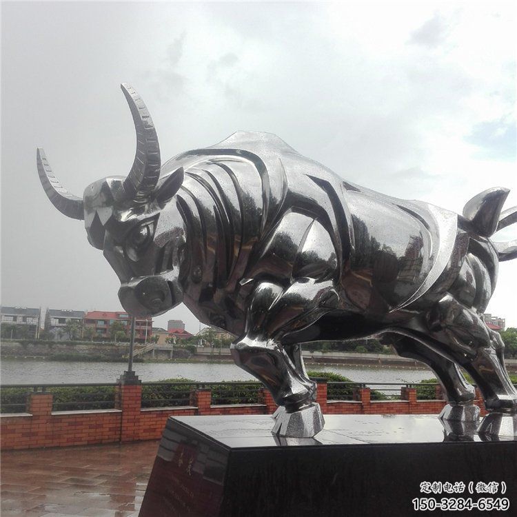 步行街黃牛雕塑，景觀主題，古銅工藝