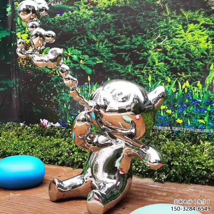 步行街貓咪雕塑，鑄銅農(nóng)耕雕塑，鏤空方式