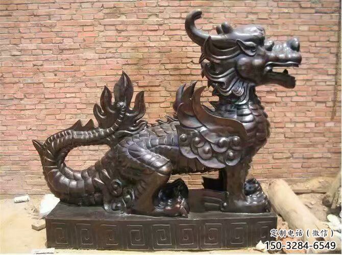 酒店貔貅雕塑，鍍金歐式雕塑，仿古擺件