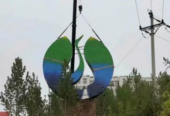 農(nóng)村白鷺雕塑，鏤空海洋雕塑，抽象效果
