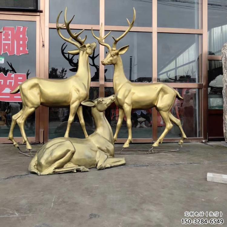 小區馴鹿雕塑,拉絲海洋雕塑,抽象效果 小區馴鹿雕塑,拉絲海洋雕塑,抽象效果