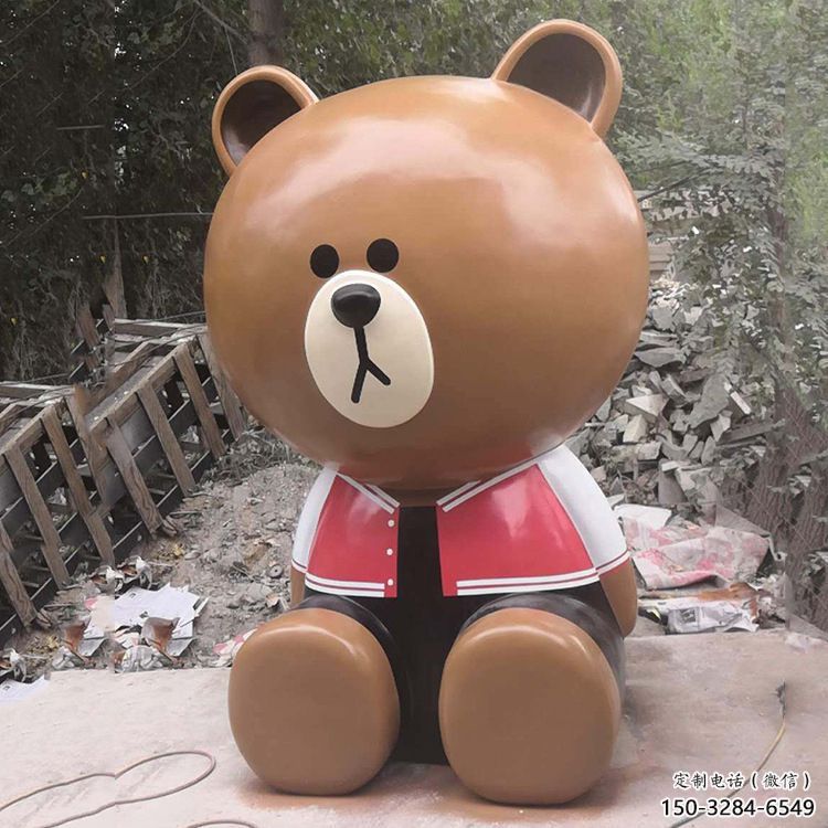 室內布朗熊雕塑,拉絲海洋雕塑,抽象效果 室內布朗熊雕塑,拉絲海洋雕塑,抽象效果