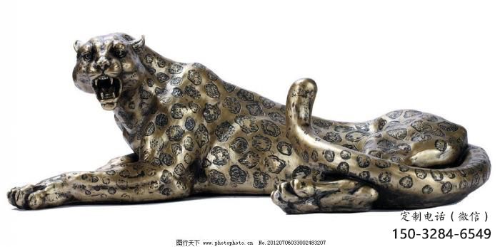 步行街獵豹雕塑,鍛造動物雕塑,仿真方式 步行街獵豹雕塑,鍛造動物雕塑,仿真方式