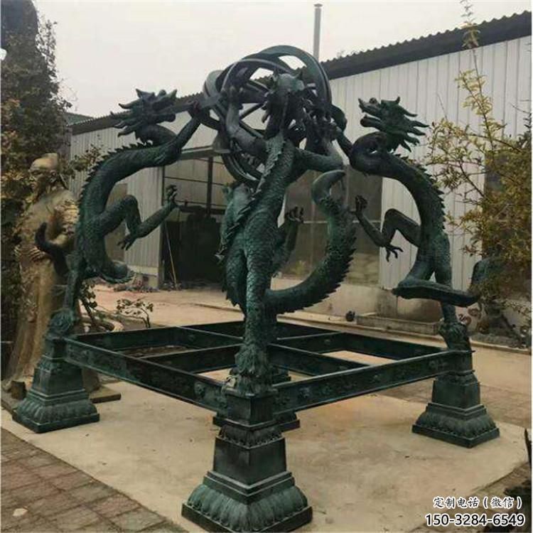 大型渾天儀雕塑，鍍銅景觀雕塑，鏡面工藝