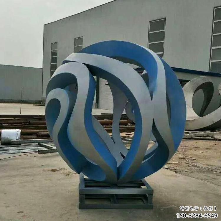 操場地球儀雕塑，鏤空景觀雕塑，噴砂制造