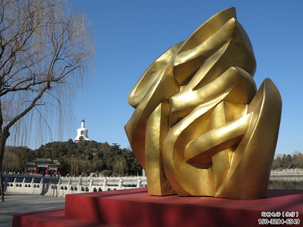 景觀館福字雕塑,鍍銅景觀雕塑,鍍銅工藝 景觀館福字雕塑,鍍銅景觀雕塑,鍍銅工藝