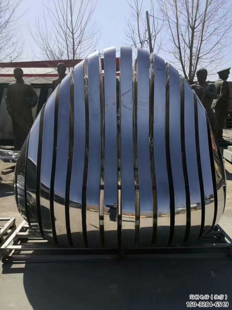 小區(qū)坐凳雕塑，拉絲景觀雕塑，抽象效果