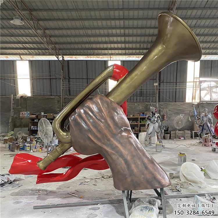 制作城市軍號雕塑 風景區(qū)彩繪雕塑 抽象擺件 制作城市軍號雕塑 風景區(qū)彩繪雕塑 抽象擺件