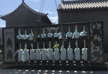 水景算盤雕塑 彩繪剪紙小品 現代雕塑