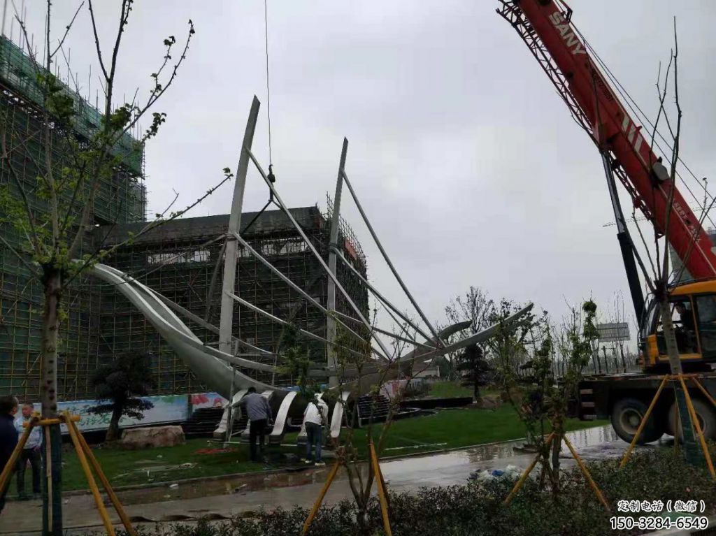 烤漆船艇雕塑 鋼管景觀小品 室內雕塑 烤漆船艇雕塑 鋼管景觀小品 室內雕塑