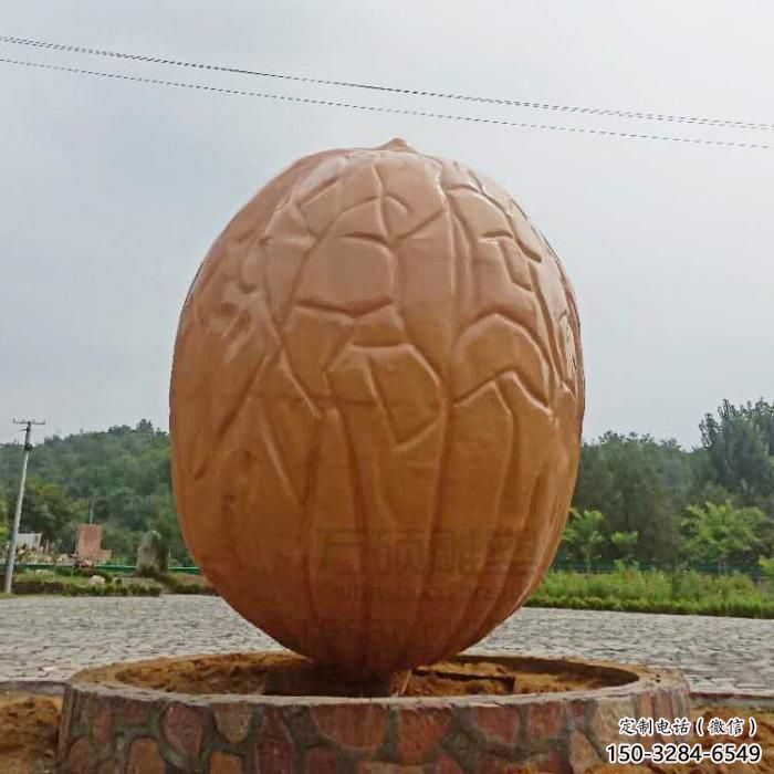 古銅色核桃雕塑 大型城市雕塑 商業(yè)街?jǐn)[件 古銅色核桃雕塑 大型城市雕塑 商業(yè)街?jǐn)[件