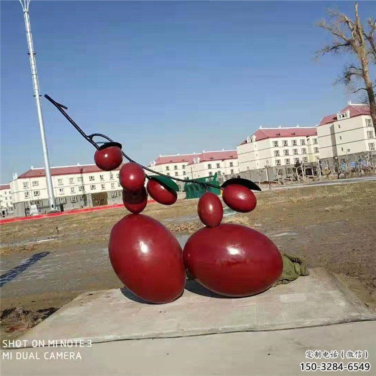 園林紅棗雕塑 風景區仿真雕塑 廣場小品 園林紅棗雕塑 風景區仿真雕塑 廣場小品