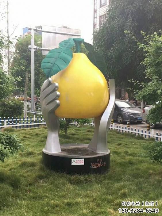 酒店柚子雕塑 景觀美陳果蔬雕塑 現(xiàn)代水果雕塑 酒店柚子雕塑 景觀美陳果蔬雕塑 現(xiàn)代水果雕塑