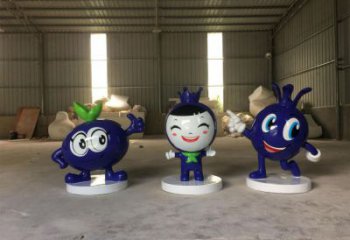 園林藍(lán)莓雕塑 城市廣場雕塑 步行街?jǐn)[件