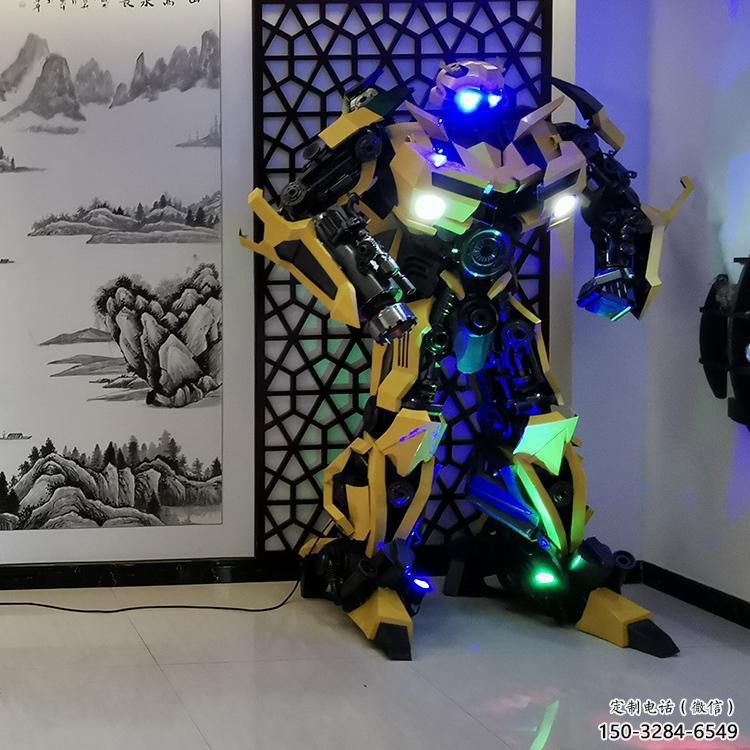 廣場(chǎng)機(jī)器人雕塑廠 抽象卡通雕塑 烤漆動(dòng)漫雕塑