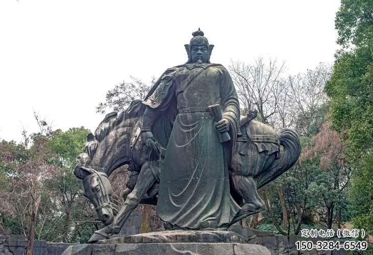 創(chuàng)意岳飛雕塑 鑄銅名人雕塑 公園肖像雕塑 創(chuàng)意岳飛雕塑 鑄銅名人雕塑 公園肖像雕塑