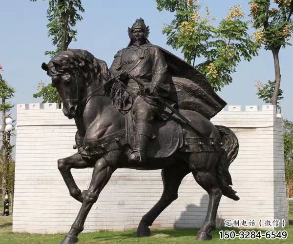仿古岳飛雕塑 草地名人雕塑 房地產肖像雕塑 仿古岳飛雕塑 草地名人雕塑 房地產肖像雕塑