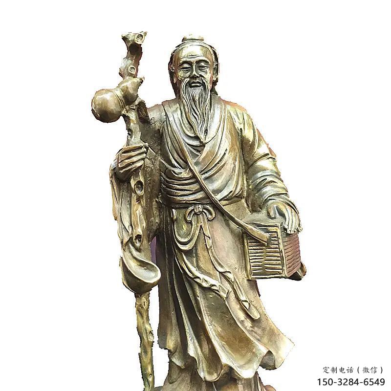 園林華佗雕塑 大型名醫(yī)雕塑 中式藥王雕塑 園林華佗雕塑 大型名醫(yī)雕塑 中式藥王雕塑