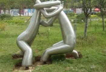 中式大力士雕塑 戶外抽象雕塑 游樂場(chǎng)雕塑