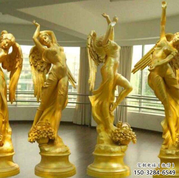 步行街天使雕塑 游樂場景觀小品 鑄造卡通雕塑 步行街天使雕塑 游樂場景觀小品 鑄造卡通雕塑