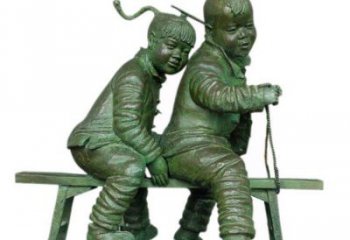 園林小孩子雕塑 大型景觀兒童雕塑 中式童趣雕塑