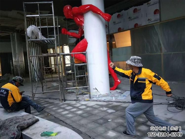 大型蜘蛛俠雕塑 商業街廣場雕塑 彩繪擺件 大型蜘蛛俠雕塑 商業街廣場雕塑 彩繪擺件