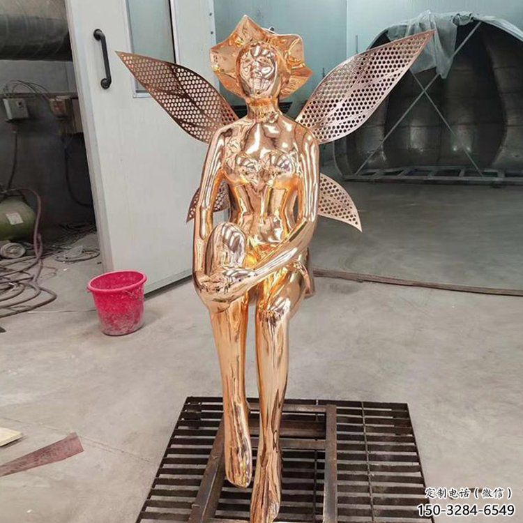 小精靈雕塑，抽象卡通雕塑，美陳人物擺件 (3)