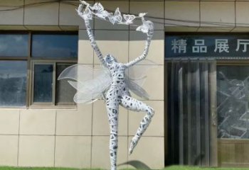 大型小精靈雕塑 鍛造發光卡通雕塑 房地產動漫雕塑