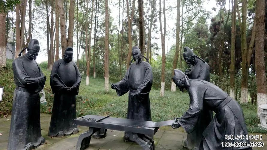 李白雕塑 景觀美陳古代雕塑 噴漆詩人雕塑 李白雕塑 景觀美陳古代雕塑 噴漆詩人雕塑