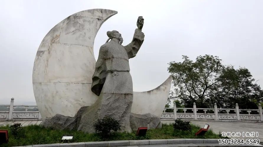 李白雕塑 鑄銅人物雕塑 公園詩(shī)人雕塑 李白雕塑 鑄銅人物雕塑 公園詩(shī)人雕塑