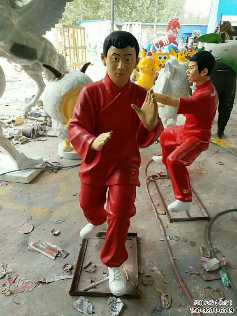景觀武術雕塑 仿真練拳雕塑 功夫雕塑 景觀武術雕塑 仿真練拳雕塑 功夫雕塑