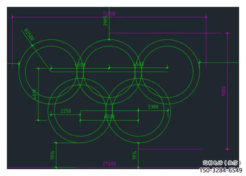 景觀五環雕塑廠家,運動擺件,體育標識小品 景觀五環雕塑廠家,運動擺件,體育標識小品