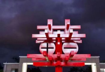 美陳中國結雕塑 異形噴水雕塑 酒店文化雕塑